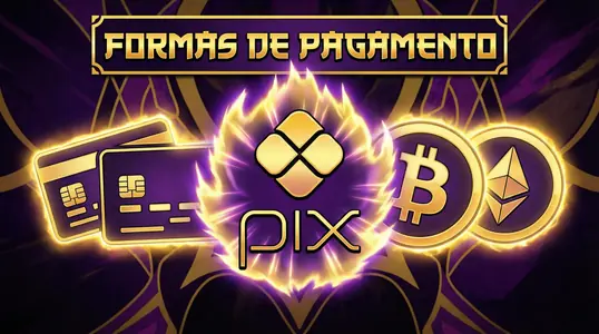 Formas de Pagamento 15win - PIX, cartões de crédito, Bitcoin e Ethereum com efeitos dourados